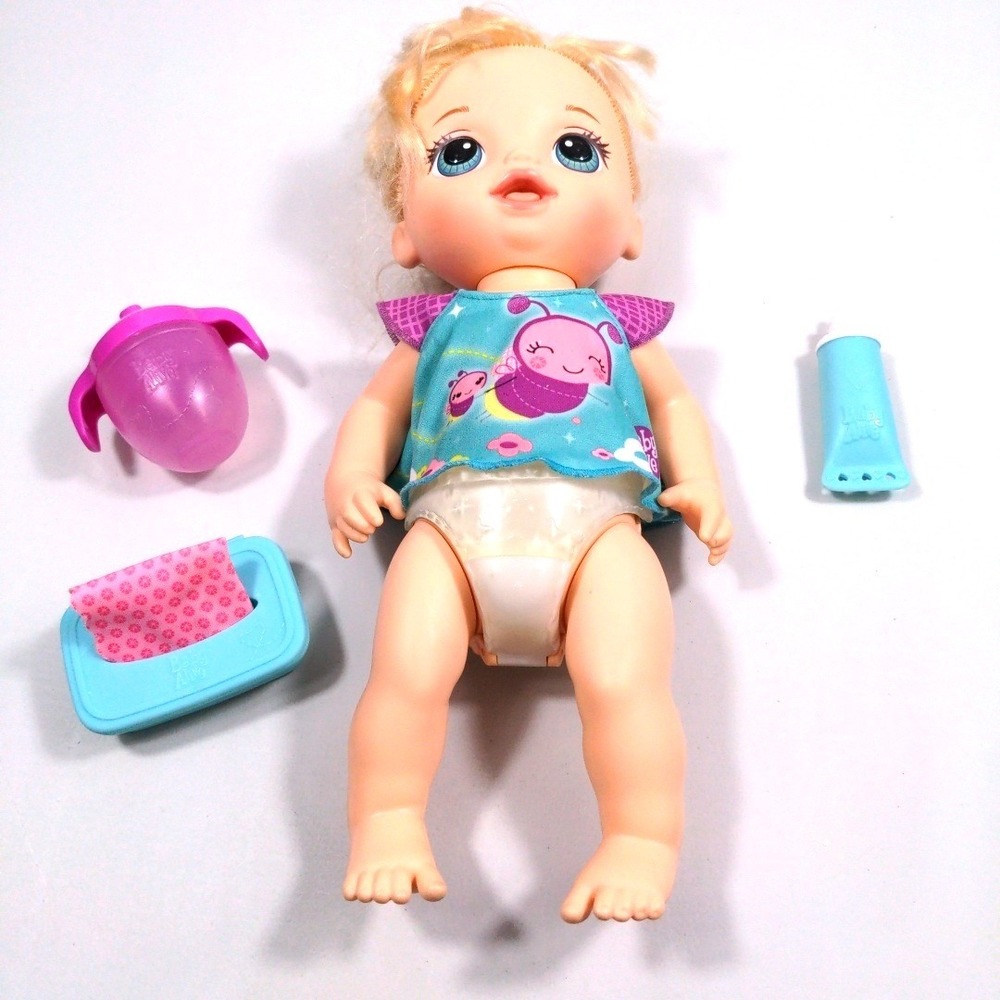 Hasbro Baby Alive Baby Go Bye-Bye Interactive Talking Doll 2015 Tested Works
